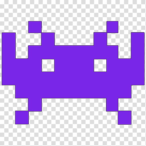 Space Invaders color version , space invader (violet) icon transparent background PNG clipart
