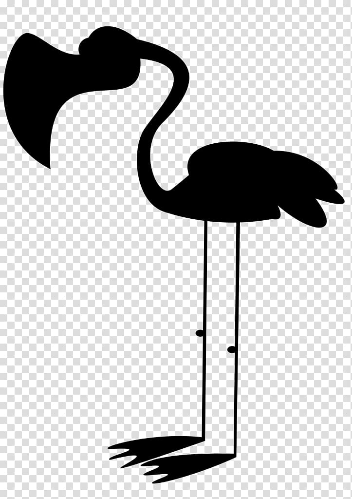 Flamingo Silhouette, Bird, Beak, Neck, Line, Water Bird, Greater Flamingo, Cranelike Bird transparent background PNG clipart