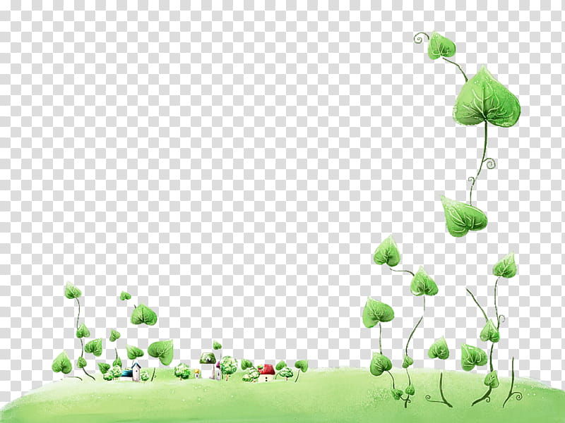 green nature leaf grass plant, Meadow, Plant Stem, Flower transparent background PNG clipart
