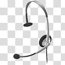 Xbox  Icons, WiredHeadset, gray and black corded mono headset transparent background PNG clipart