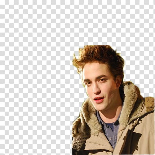 en de Robert y Edward, Robert Pattinson wearing brown jacket transparent background PNG clipart