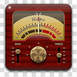 Retro icons, Radio transparent background PNG clipart