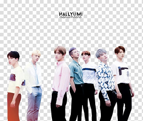 BTS YOUTH, group of men standing transparent background PNG clipart