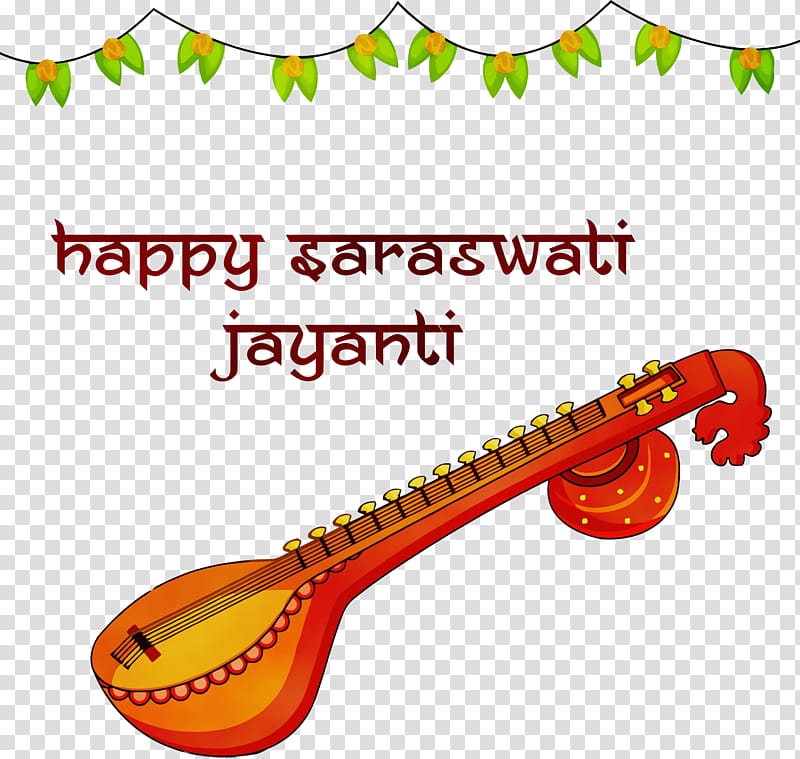 string instrument musical instrument string instrument indian musical instruments plucked string instruments, Vasant Panchami, Basant Panchami, Saraswati Puja, Watercolor, Paint, Wet Ink, Bandurria transparent background PNG clipart