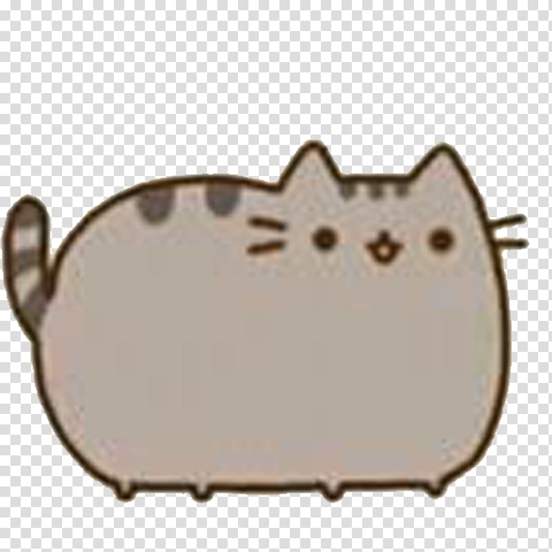Pusheen cat illustration transparent background PNG clipart