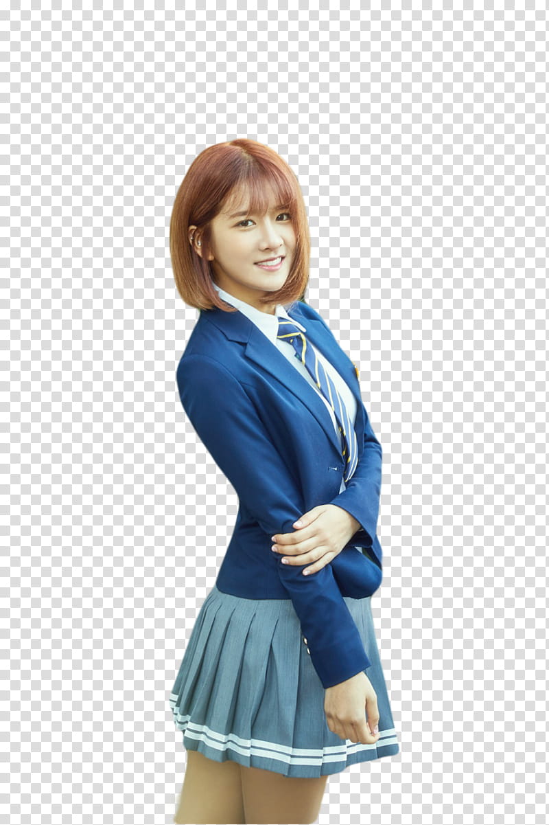 COSMIC GIRLS WJSN, women's blue and white long sleeve dress transparent background PNG clipart