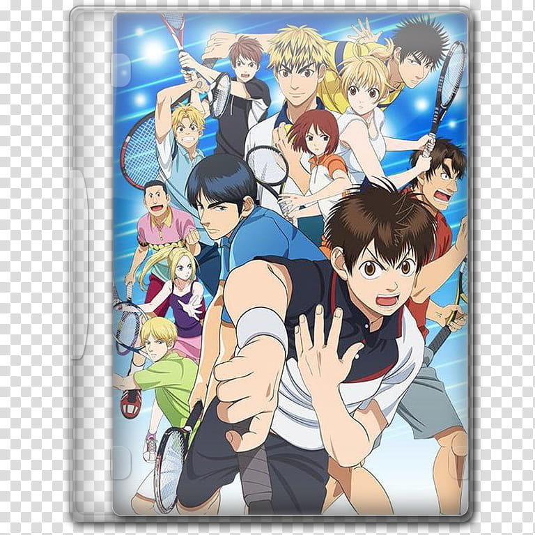 Anime  Spring Season Icon , Ba, tennis anime DVD case transparent background PNG clipart