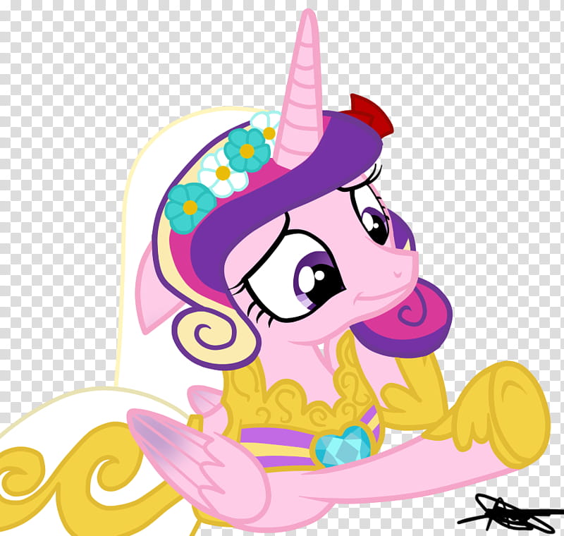 Princess Cadence, pink and yellow My little pony character transparent background PNG clipart