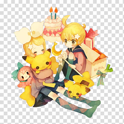 Render  Special Kagamine, anime characters illustration transparent background PNG clipart