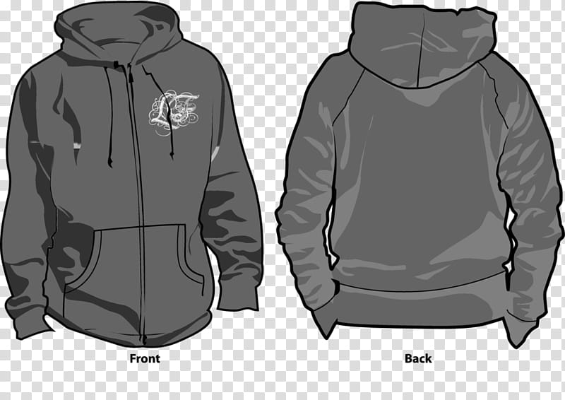 Black LF Hoodie, black zip-up hooded jacket illustration transparent background PNG clipart