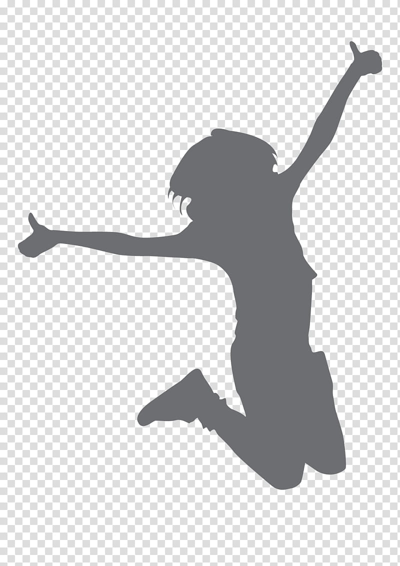 Woman Happy, Silhouette, Girl, Jumping, Lady, Logo transparent background PNG clipart