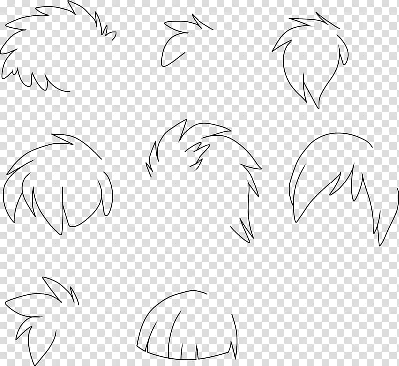 FNaF OC Base Zip version, assorted hair styles transparent background PNG clipart