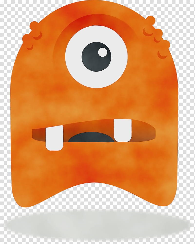 Watercolor Drawing, Paint, Wet Ink, Monster, Cartoon, Inkscape, Orange, Facial Expression transparent background PNG clipart