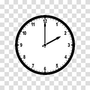 clock at : transparent background PNG clipart