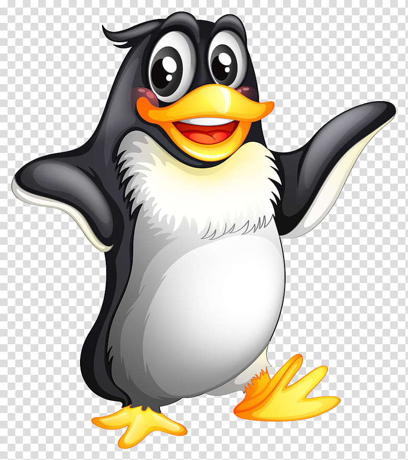 Penguin, Cartoon, Bird, Beak, Flightless Bird, King Penguin transparent background PNG clipart