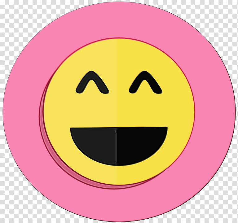 Smiley Face, Yellow, Text Messaging, Emoticon, Pink, Facial Expression, Mouth, Circle transparent background PNG clipart