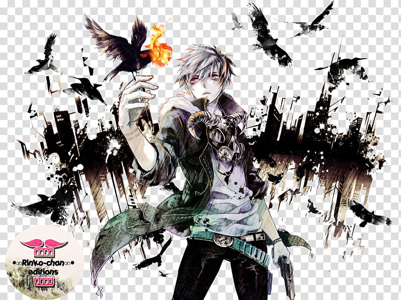 anime boy render , animated man holding bird transparent background PNG clipart