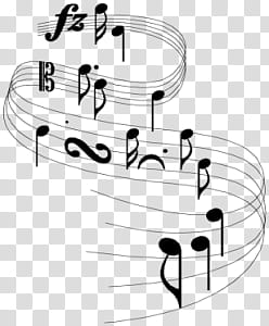 music notes illsutration transparent background PNG clipart