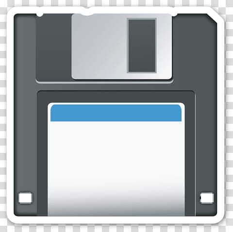 EMOJI STICKER , floppy disc icon transparent background PNG clipart