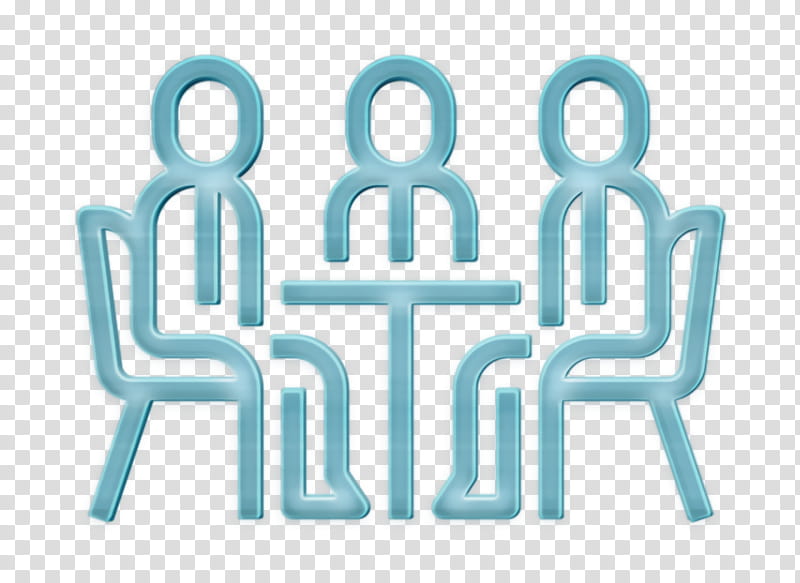 Meeting icon Startup and New Business icon Man icon, Text, Logo, Line transparent background PNG clipart