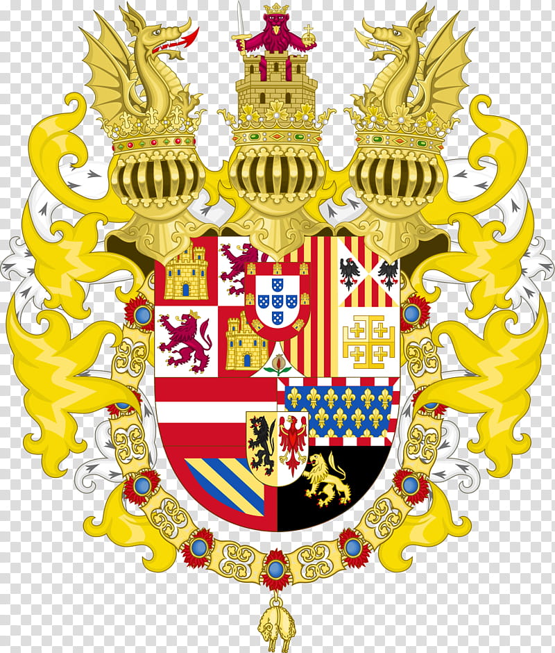 House Symbol, Spain, Coat Of Arms Of The King Of Spain, House Of Habsburg, History, Eagle Of Saint John, Monarch, Philip Ii Of Spain transparent background PNG clipart