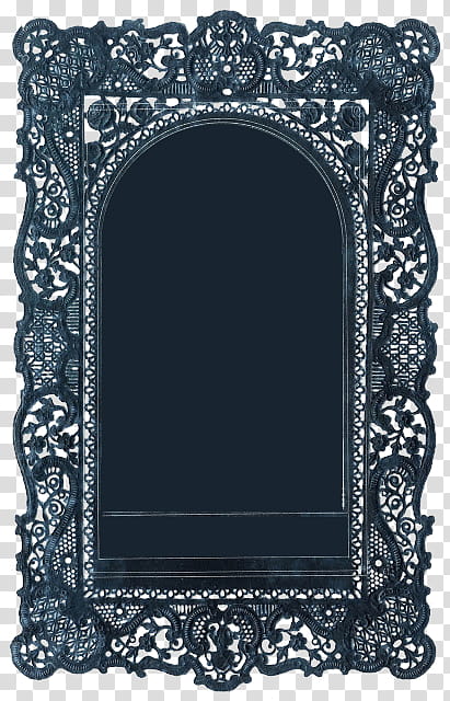 lace, rectangular black and white floral frame panel illustration transparent background PNG clipart