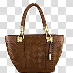 Fashion bags icons , , brown leather woven tote bag transparent background PNG clipart