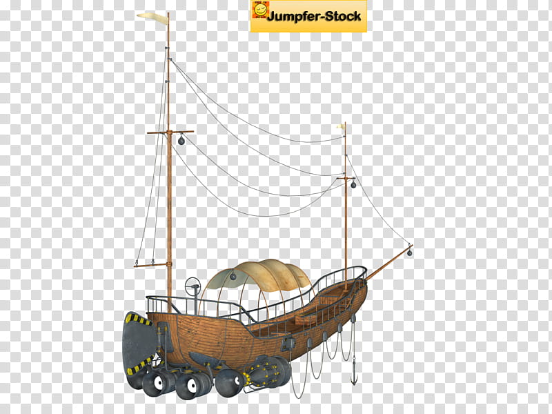 Fantasy Flying Machines , brown and black Jumpfer, ship illustration transparent background PNG clipart