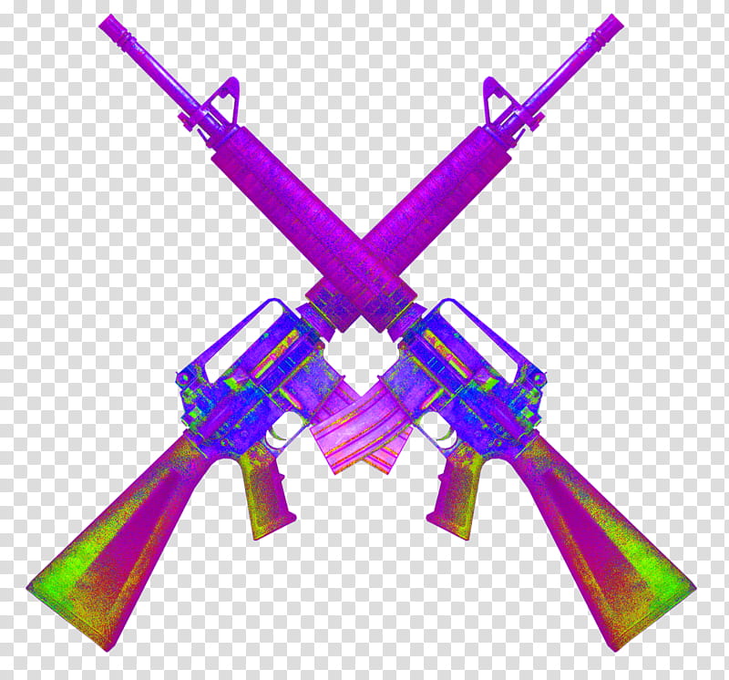 WEBPUNK , two purple rifles transparent background PNG clipart