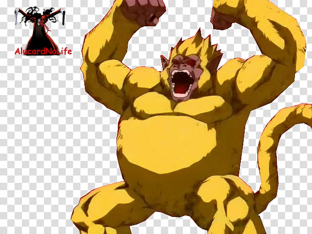 Golden Great Ape Goku From DragonBall GT Render transparent background PNG clipart