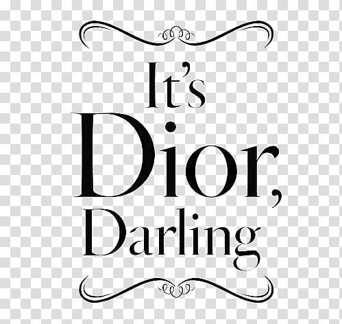 It's dior Sarling text transparent background PNG clipart