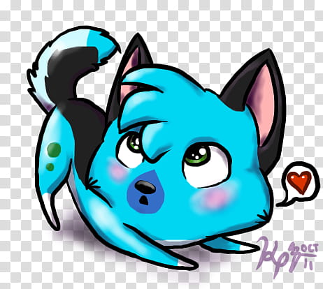 hi want to see something cute, blue dog art transparent background PNG clipart