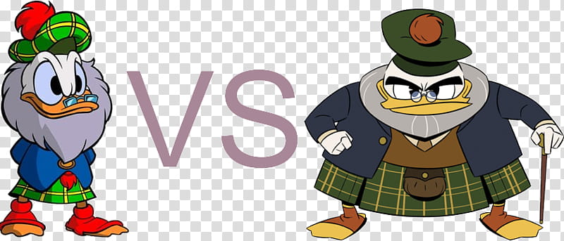 Graphic comparison: Flintheart Glomgold transparent background PNG clipart