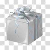 white gift box transparent background PNG clipart