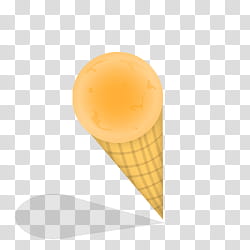 Toon Ice Cream, Glace-Orange icon transparent background PNG clipart