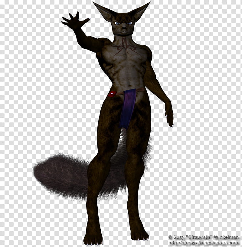 Kitsune , reptalian male character transparent background PNG clipart