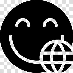 Circle Design, Flat Design, Artist, Symbol, Emoticon, Logo, Smile, Blackandwhite transparent background PNG clipart thumbnail