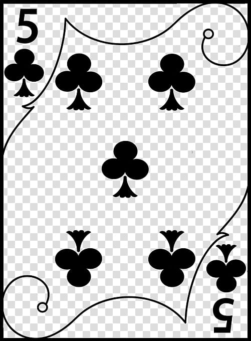  of clubs playing card illustration transparent background PNG clipart