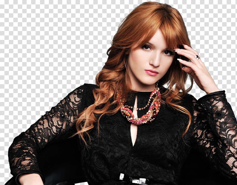 Bella Thorne, Bella Thorne with hand on hair transparent background PNG clipart