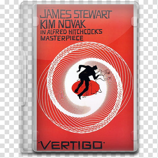 Movie Icon , Vertigo, James Stewart Kim Novak case transparent background PNG clipart