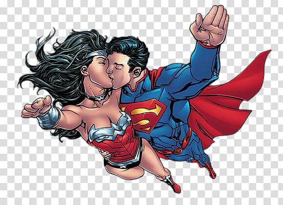Wonderwoman superman transparent background PNG clipart