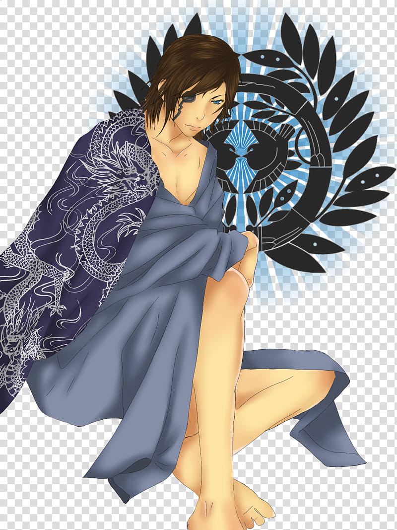 Date Masamune Lineart transparent background PNG clipart