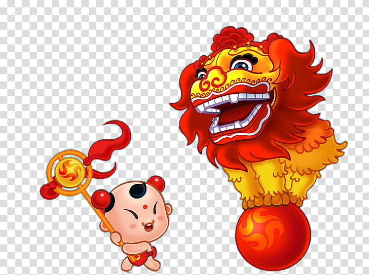 Chinese New Year Lion Dance, Dragon Dance, Festival, Chinese Dragon, Chinese Guardian Lions, Cartoon, Animation transparent background PNG clipart
