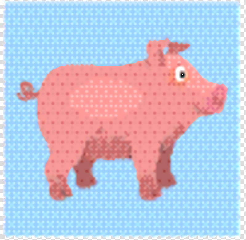 Pig, Craft, Textile, Pink M, Snout, Suidae, Live transparent background PNG clipart