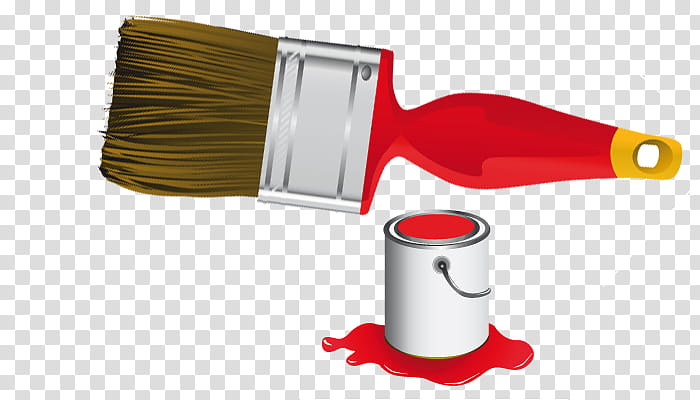 red and gray paint brush transparent background PNG clipart