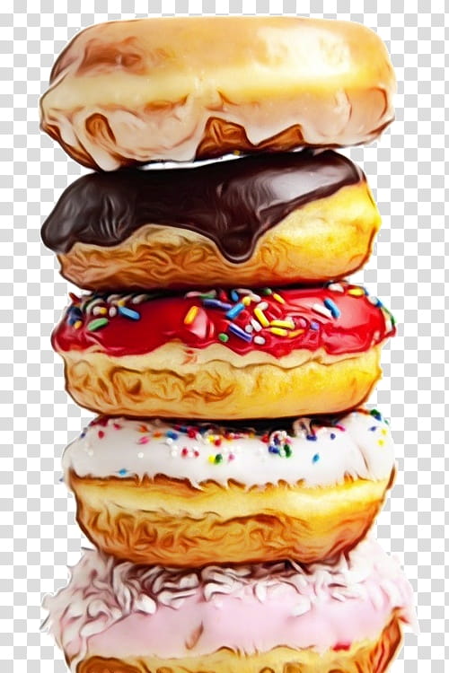 Junk Food, Donuts, Maple Donuts, Bakery, Dunkin, Kolach, Restaurant, National Doughnut Day transparent background PNG clipart