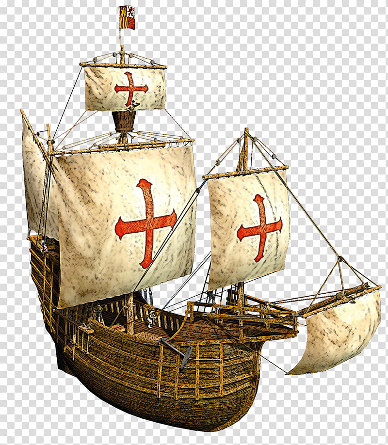 Columbus day, Vehicle, Caravel, Boat, Watercraft, Sailing Ship, Carrack, Galleon transparent background PNG clipart