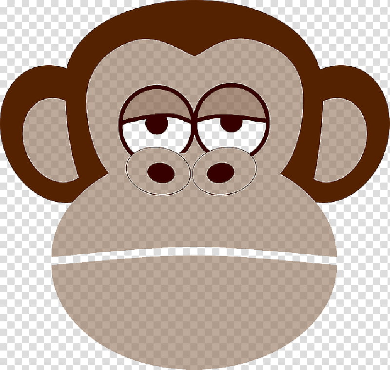 Monkey, Spider Monkey, Cartoon, Line Art, Nose, Coffee Cup, Head, Glasses transparent background PNG clipart