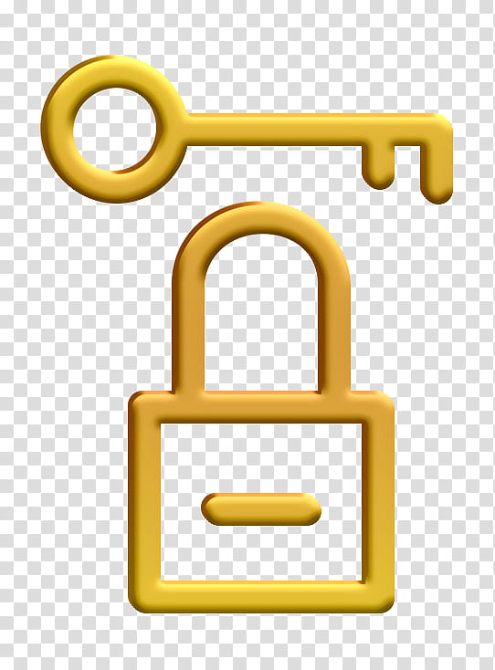 face icon face padlock icon lock icon, Save Icon, Yellow, Symbol, Brass, Hardware Accessory, Metal transparent background PNG clipart