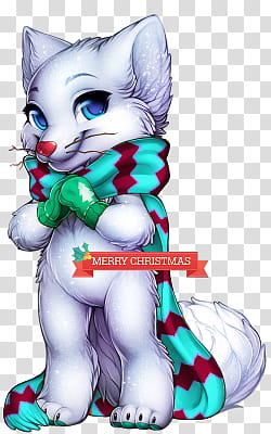 Icy Blue Snowman Fox transparent background PNG clipart